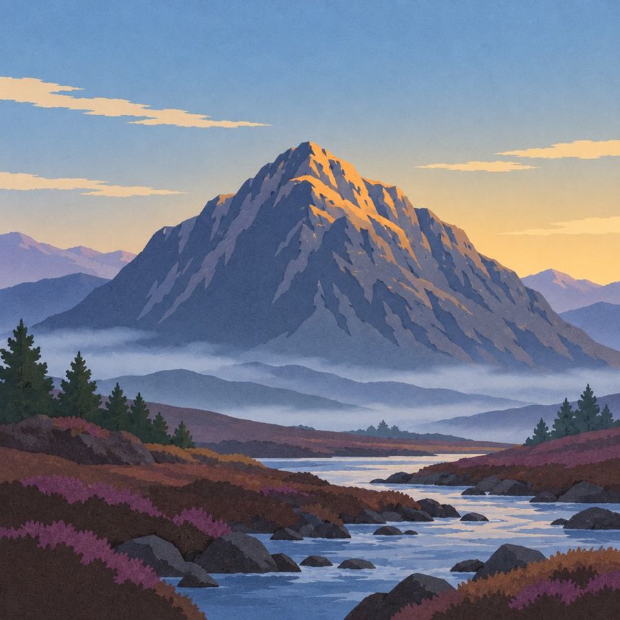 Illustrated West Highland Way landscape